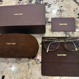 Tom Ford TF5401 $1000 Clear/Nude Prescription Readers Glasses